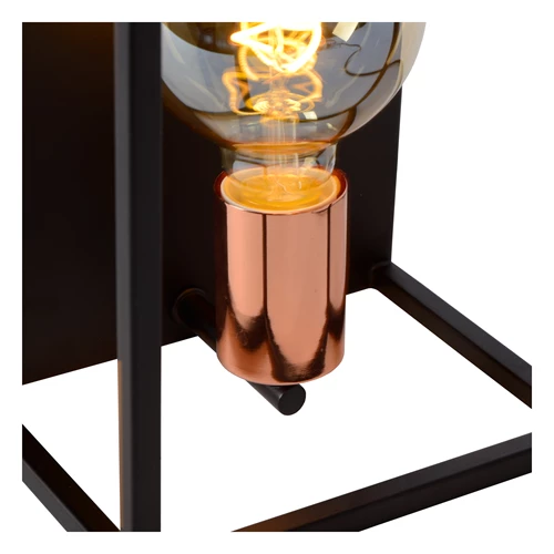 Lucide ARTHUR - Applique murale - 1xE27 - Noir - détail 3